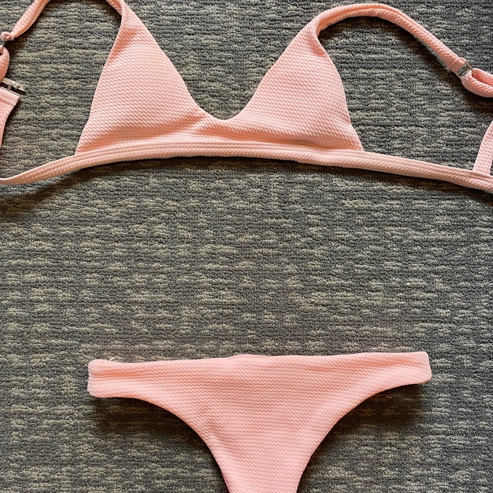 light pink tiny bikini